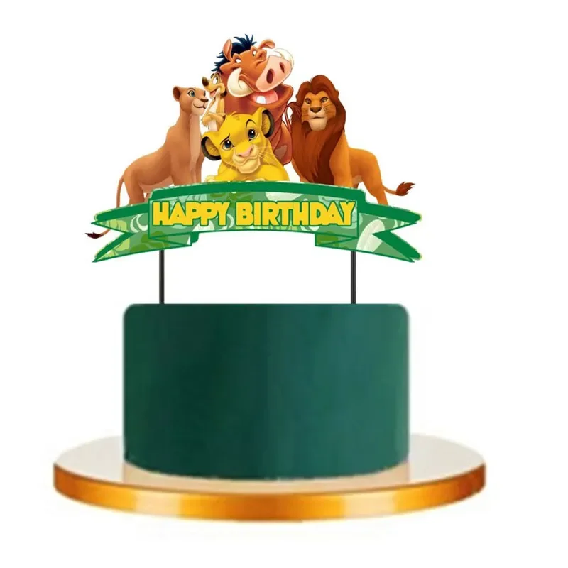 Disney Lion King Birthday Theme Decorations Lion King Backdrop Disposable Tableware Baby Shower Kids Party Supplies Gift