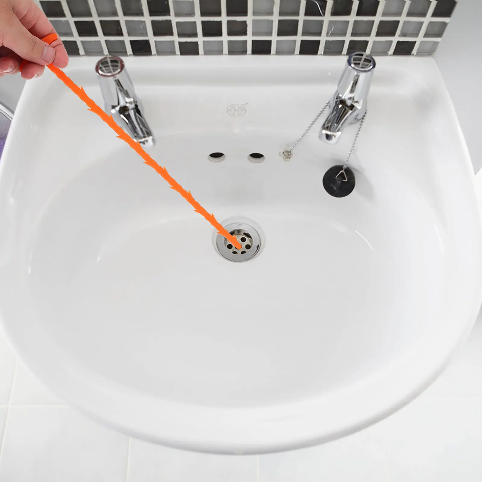 

6Pcs Pipeline Cleaner Flexible Grabber Tool Durable Plastic Skin Drain Cleaning Hook Toilet Sink Shower Clog Remover