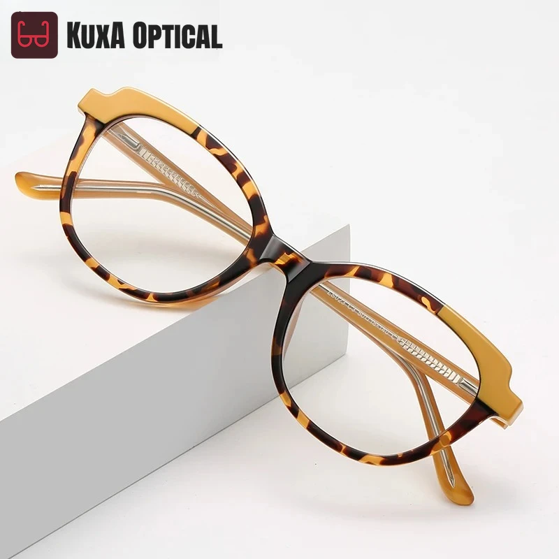 

KUXA New Fashion Personalized Butterfly Design Women's Anti-Blue Light Reading Glasses Customizable Prescription LS023