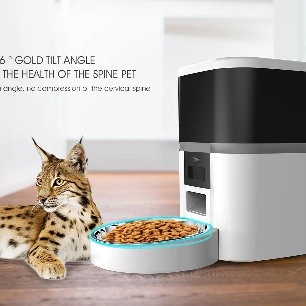STLF Automatic 4L 6L Pet Small Animal Dog Cat Indoor Device 5V Remote Wireless Digital Food Feeder One Year Guarantee
