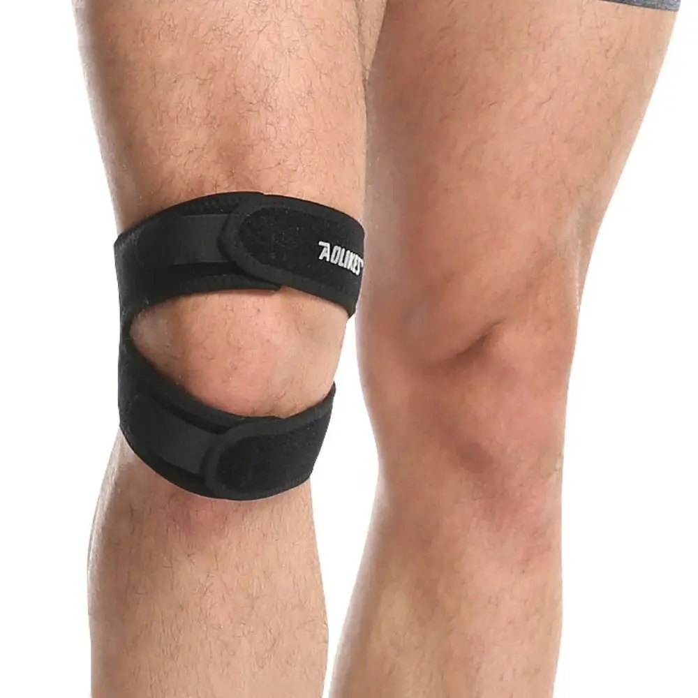 

Sport Safety Nylon Polyester Knee Support Black Blue Grey Adjustable Knee Pads Patella Belt Running