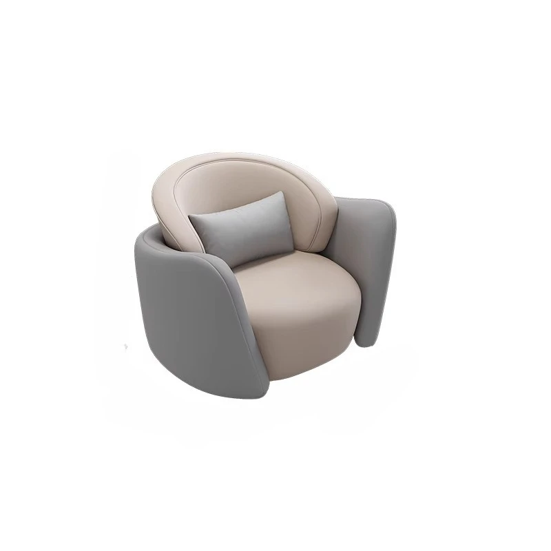 

Simple leisure hotel beauty salon reception and display center negotiation table and chair light luxury single sofa combination