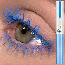 Colorful Mascara Waterproof Lengthens Eyelash Makeup White Pink Blue Gold Curling Volume 4D Silk Fiber Eyelash Mascara Cosemtics