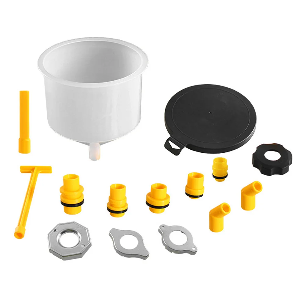 

1 Set Car Plastic Coolant Funnel Kit Spill Proof Radiator Filling Tool Cooling System Bleeding Refilling Auto Coolant Flush Oil