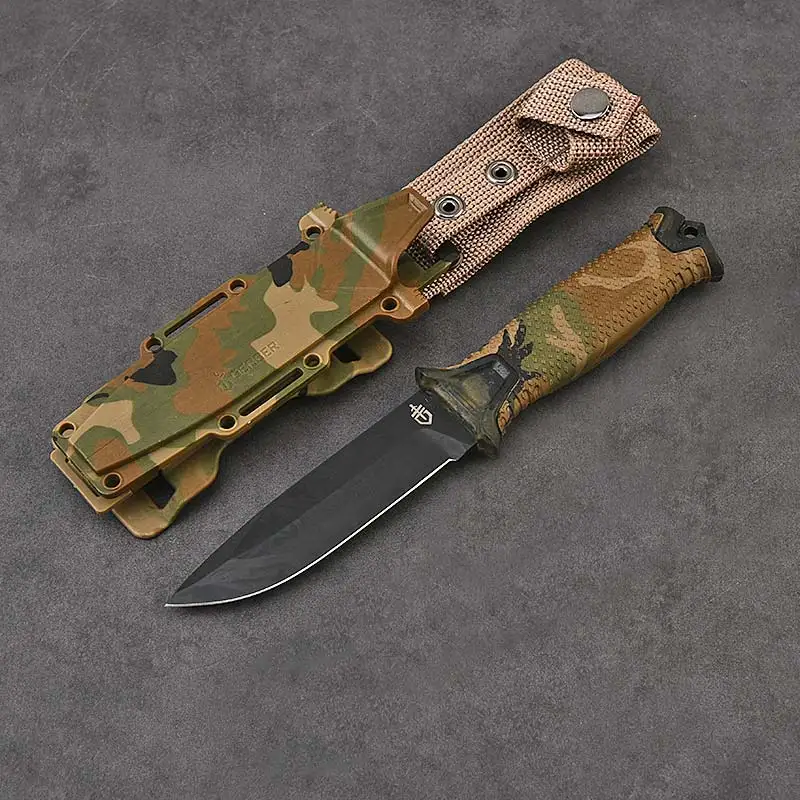 GB 1500 Outdoor Survival Knife Portable Camping Pocket Knife Military Tactical Knives Bushcraft Survival Hunting Sharp EDC Knife