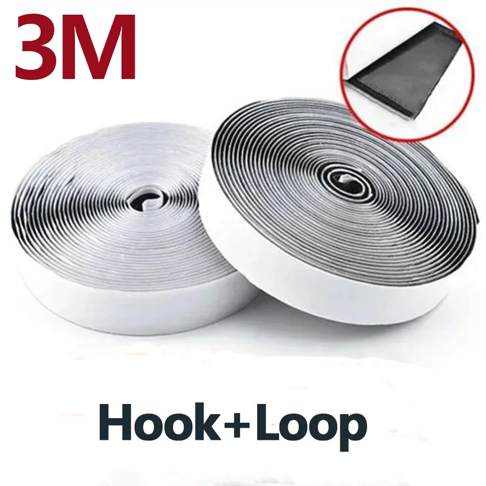 20/25/30/50 مللي متر 3M خطاف لاصق قوي للغاية | شريط فيلكرو عالي التحمل للتعديل الداخلي للسيارة/صناعة يدوية/تخزين منزلي #4
