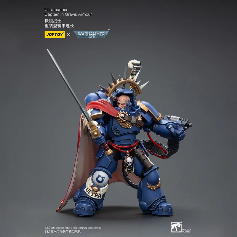 【IN STOCK】JOYTOY Dark Source Warhammer Ultramarines Captain in Gravis Armour Articulated doll model Collector's Edition Toy gift