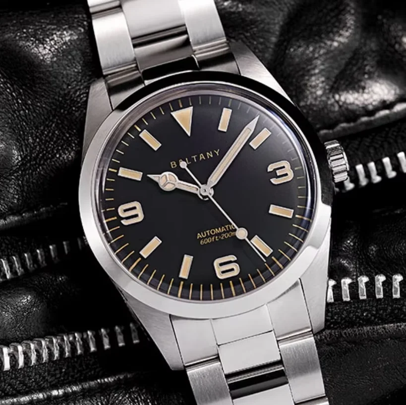 Baltany Men Automatic Watch Classic 39mm Mechaical Wristwatch Diver 20ATM Waterproof Sapphire Mirror C3 Luminous ST2130 SW200