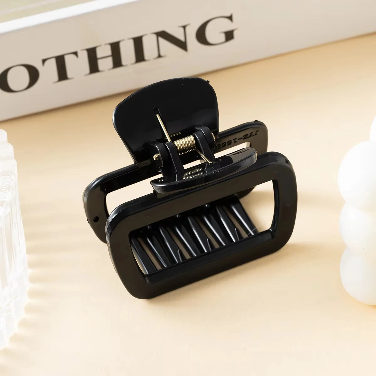 Trendy Suqare Weiche Silikon Haar Klaue Clips Flexible Anti Kollision Shark Clip Schutz Kopf Frauen Nicht Zerbrechlich Zubehör K – Detail 5