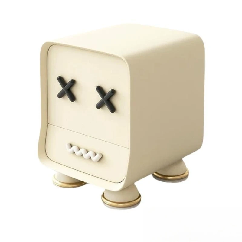 ins wind painted bedside table, solid wood, children's bedroom bedside, storage, simple modern drawers