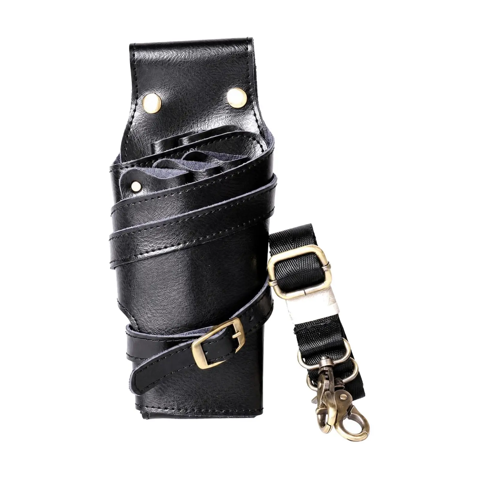 Professional Leather Scissor Holster Pouch for Grooming Tools with Belt Clip Holder