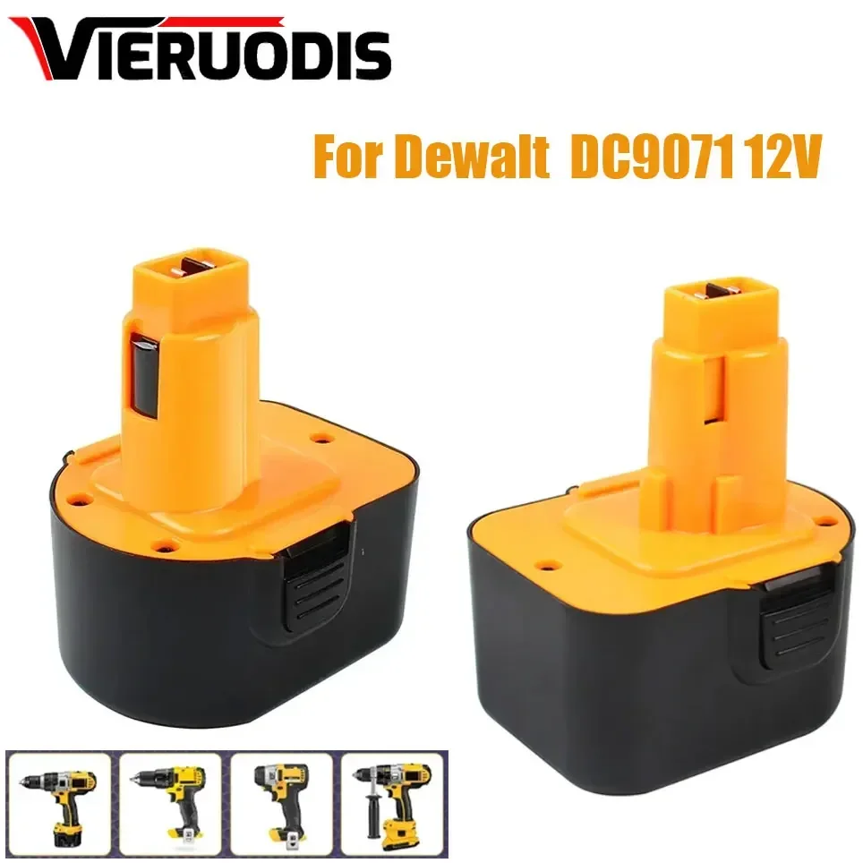 

12V 4.8Ah 6.8Ah 9.8Ah Ni-MH battery for DeWalt tools DE9074 DC9071 DE9037 DE9071 DE9075 DW9071 DW9072 DC727 DC756 DC980 DC981