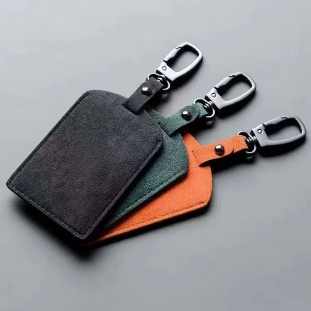 Light Luxury Key Card Holder Leather Car Key Card Protector Cover Auto Accessories License NFC PVC Card Set Cover Case Pendant