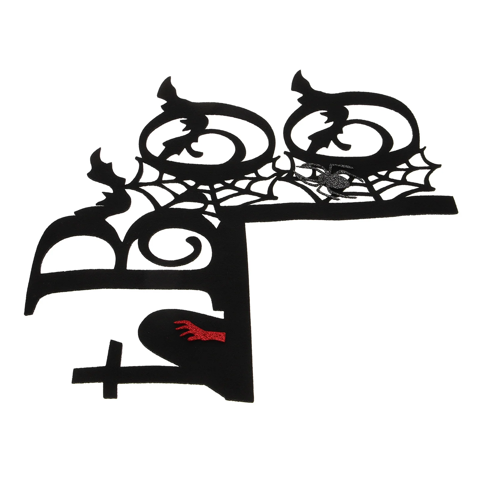 

Halloween Door Corner Sign Creepy Haunted Frame Adorn Safe Material Unique Design Party Decoration