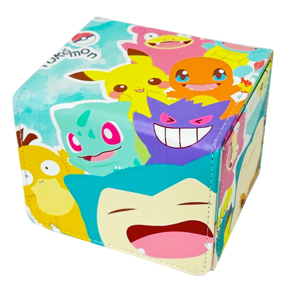 

Diy Ptcg Snorlax Charmander милая коробка для хранения карт Ws Opcg Ptcg Bulbasaur кожаная коллекция защитная коробка для карт подарочная игрушка