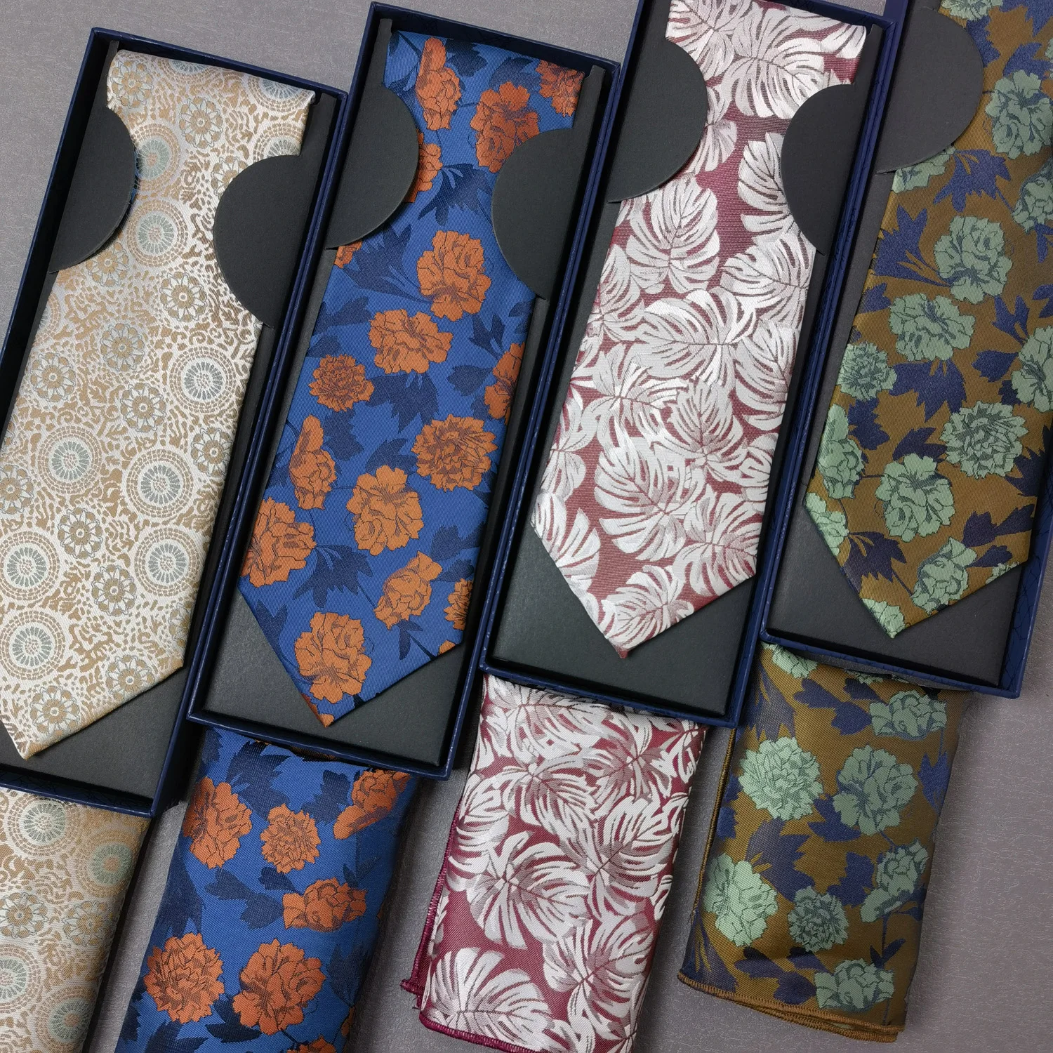 luxo-8cm-masculino-gravata-bolso-quadrado-conjunto-com-caixa-floral-flor-lacos-para-homem-noivo-jacquard-tecido-pescoco-gravata-para-festa-de-negocios