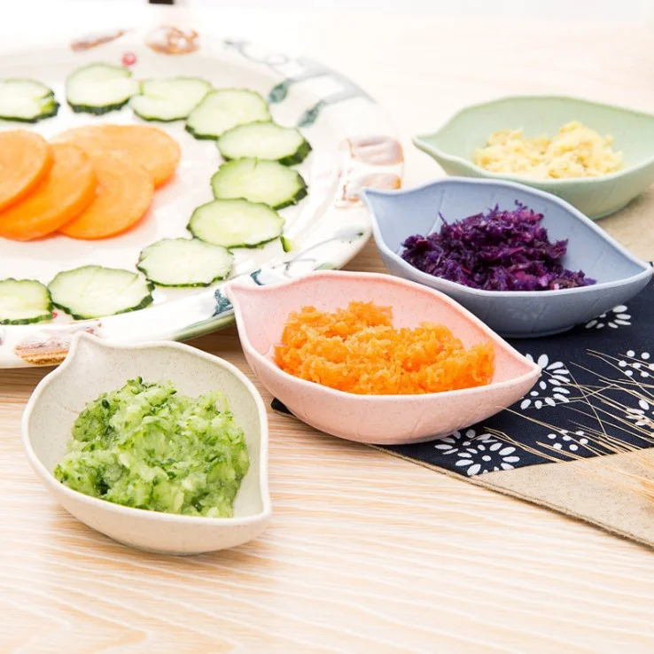 Kitchen Leaf Plastic Seasoning Dish Food Grade Plastic Small Plates Creative Candy Chocolate Snack Plates Kitchen Accessories - Image 4