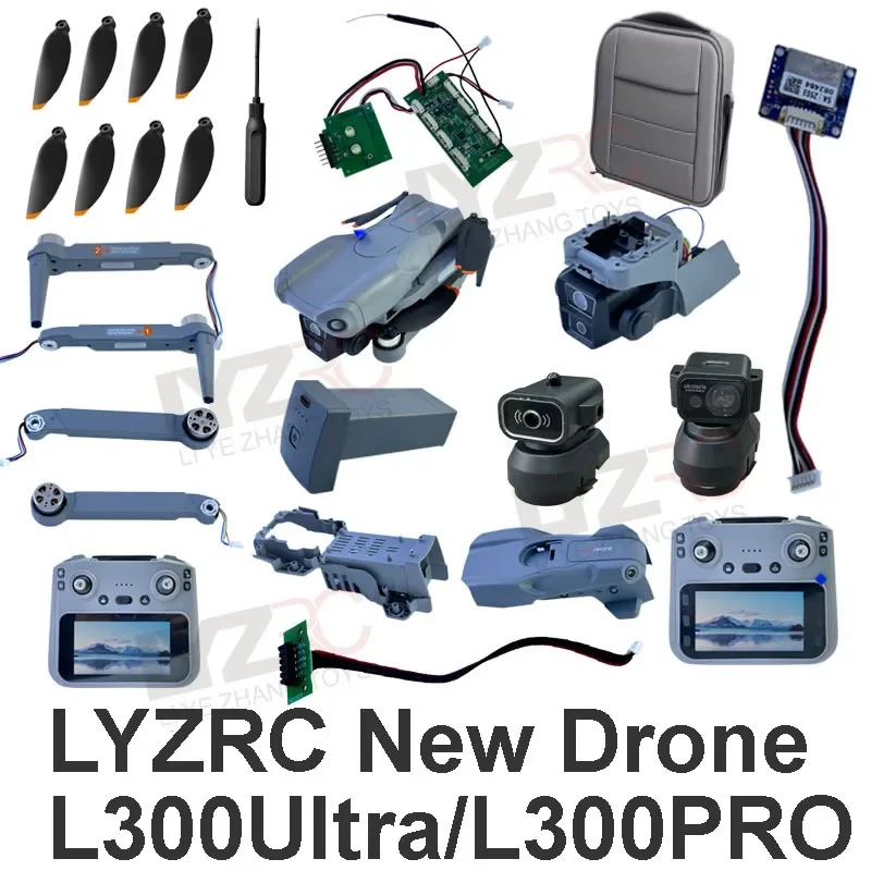 Exclusive Repair Components for LYZRC L300 Ultra L300 PRO, Full Drone Replacement Battery Main Board Motor Arm Parts