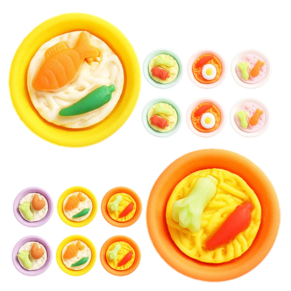 

20 Pcs Spaghetti Simulated Noodles Mini Food Toy Micro Figurines Foods Suite Dollhouse Miniature Statue Fake Model Blocks