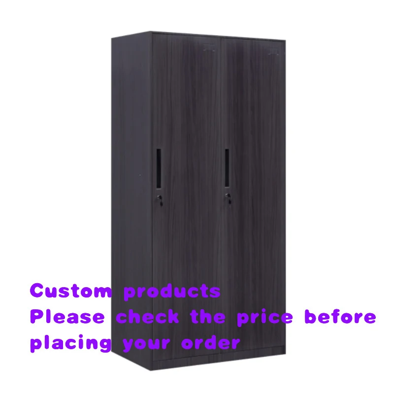 custom.2 Door Clothing Steel Armable Hanger Cupboards Almari Cabinet Locker Bedroom Wardrobe Sale