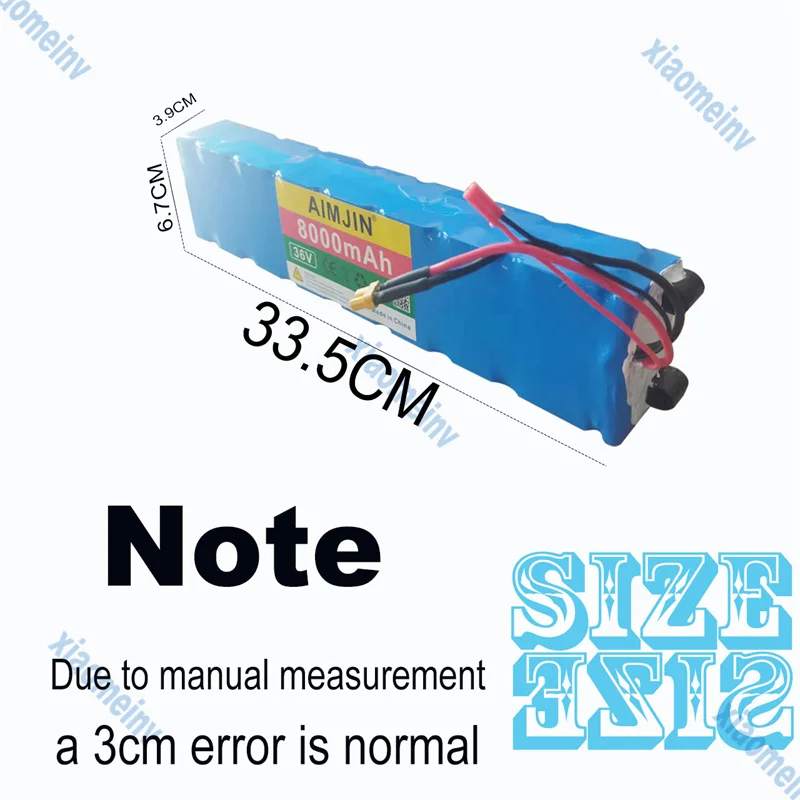 Imagem -02 - Bateria de Iões de Lítio Adequada para Bicicletas de Skate Xiaomi e Ciclone 10s3p 36v 8000mah 1200 Vezes