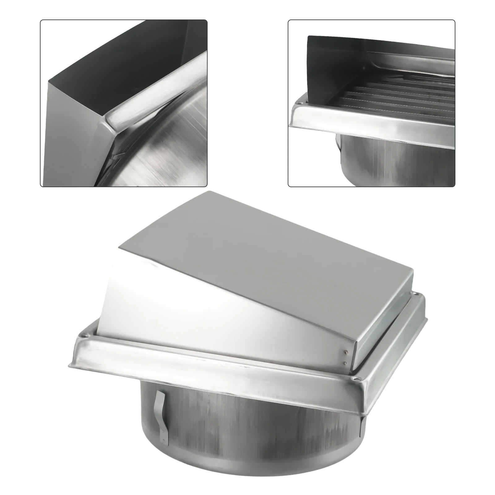 Stainless Steel Air Outlet Wall Ceiling Air Vent Waterproof Vents Cap 125 150mm Ducting Ventilation High Quality