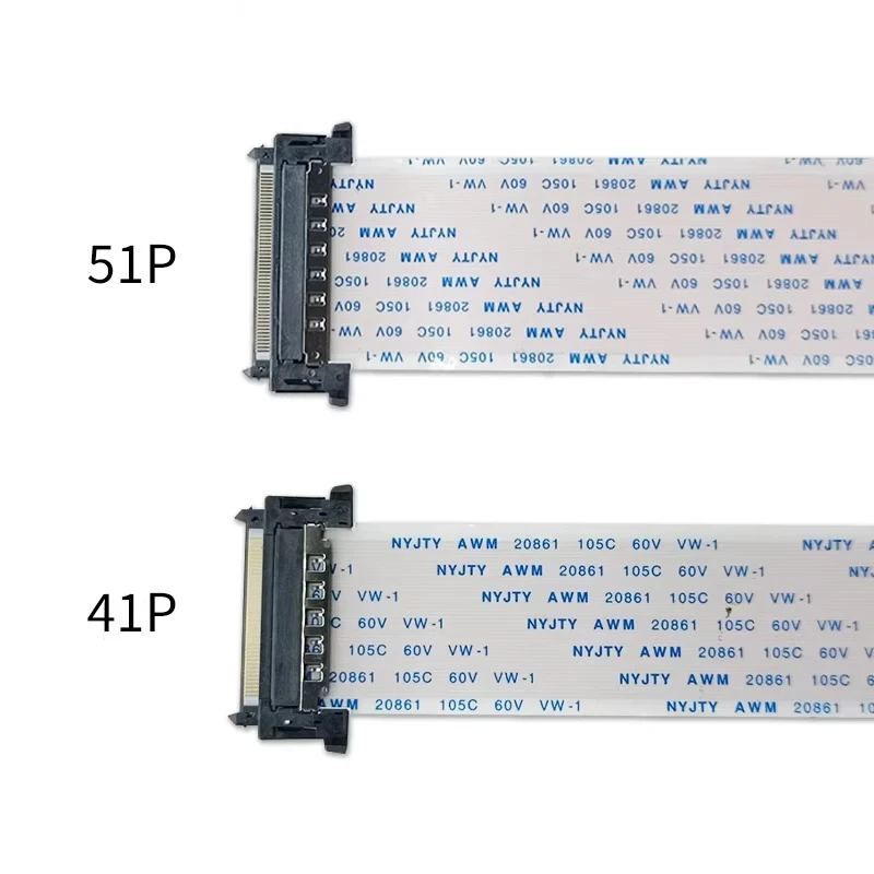 1pcs/lot I-PEX 4K LVDS High Quality Ribbon Cable AWM 20706 20861 105C 60V VW-1 41P/51 Pin HD LCD TV screen cable