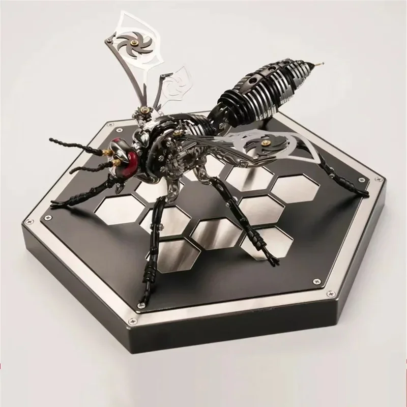 3D metal insect bumblebee metal assembly model, handmade DIY decoration, children and adults birthday surprise gift, puzzle toy