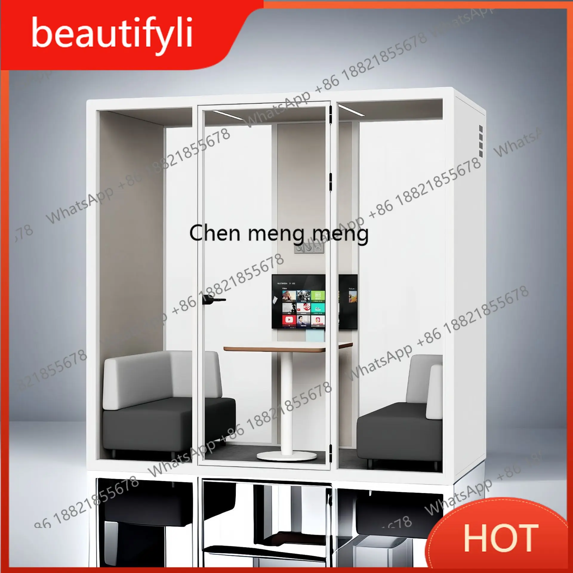 A139 كشك الهاتف المحمول غرفة عازلة للصوت مكتب غرفة الاجتماعات الهاتف غرفة الممارسة التعلم مساحة صامتة