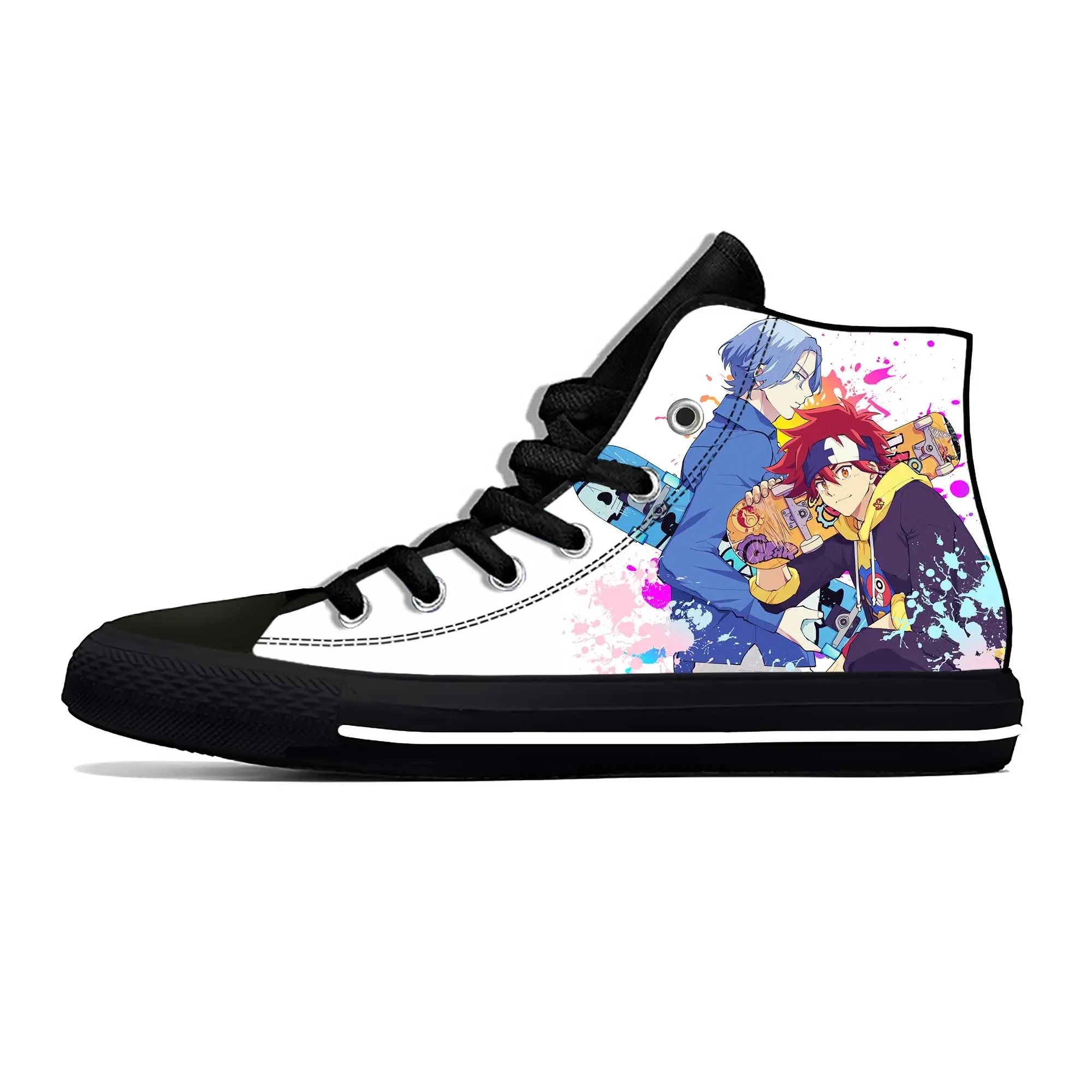 Anime Sk8 The Infinity Kyan Reki Hasegawa Langa Casual Cloth Shoes High Top Lightweight Breathable 3D Print Men Women Sneakers