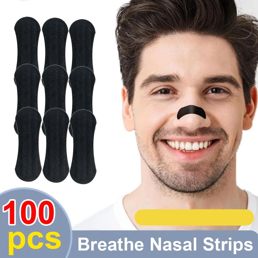 50/100/ Breathe Nasal Strips Right Way Stop Snoring Anti Snoring Strips Adult Easier Better Breathe Health Care Sleep Well