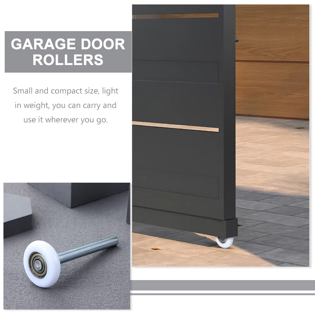 

2Pcs Garage Door Roller Replacement Nylon with Steel Strength Fits 7Ft Doors Reduces Vibration Sealed Design for