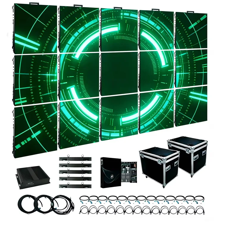 Waterproof Outdoor 500x500mm 500x1000mm Led Video Wall Panel RGB P3.91 led Panel Rental LED Display For Event Concert
