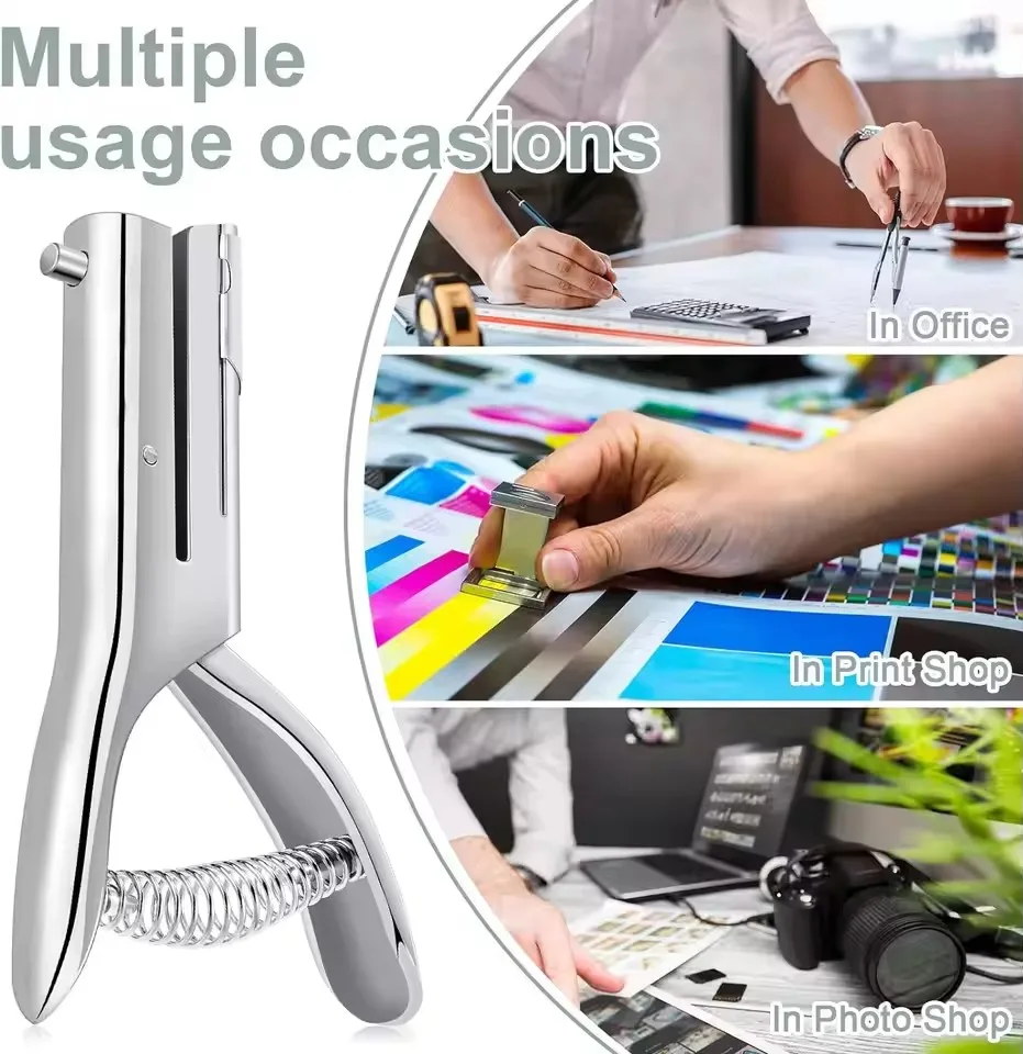 Perforateur de papier robuste à trou unique, longue portée de 2 pouces, gorge profonde, Effort réduit, poinçon en alliage manuel pour usage au bureau