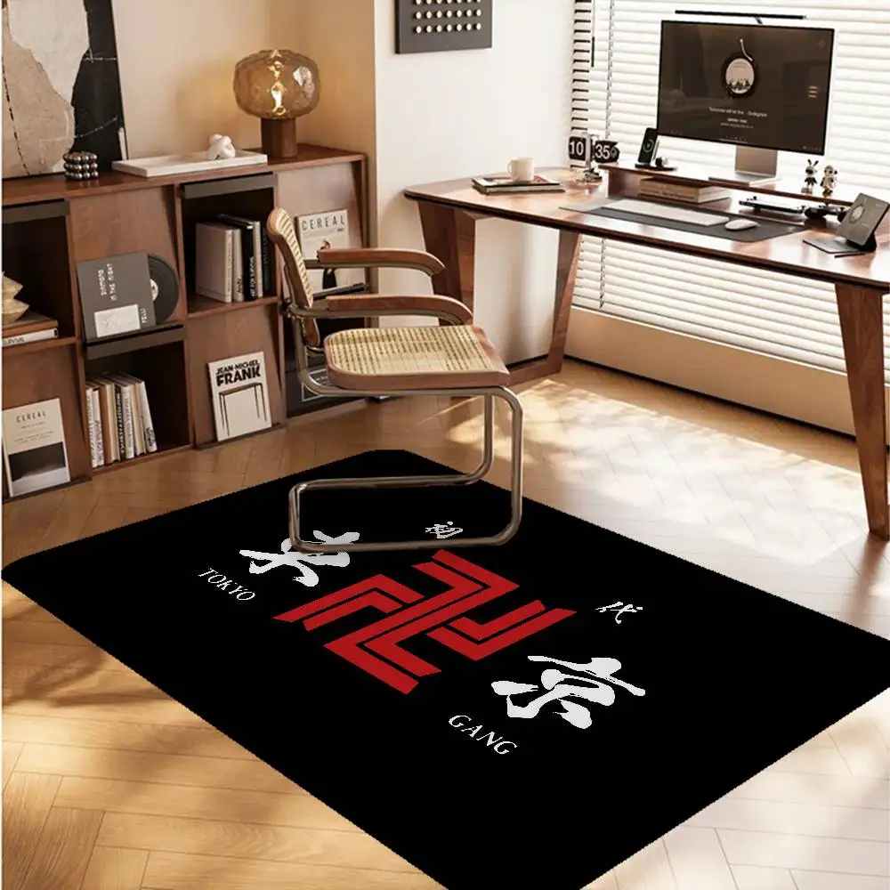 Anime T-Tokyo R-Revengers Floor Mat Non-Slip Laundry Room Mat Laundry Decor Balcony Child Living Room Bedside Mats