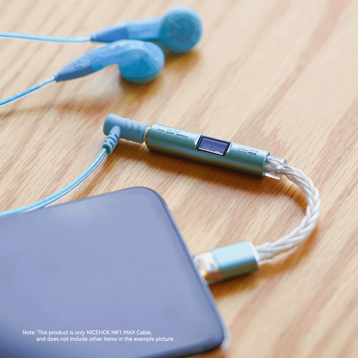 NICEHCK NK1 MAX Convertitore cavo da tipo C a 3,5 mm Supporto a doppio chip Adattatore DAC OCC placcato argento Cavo in lega di alluminio con guscio metallico