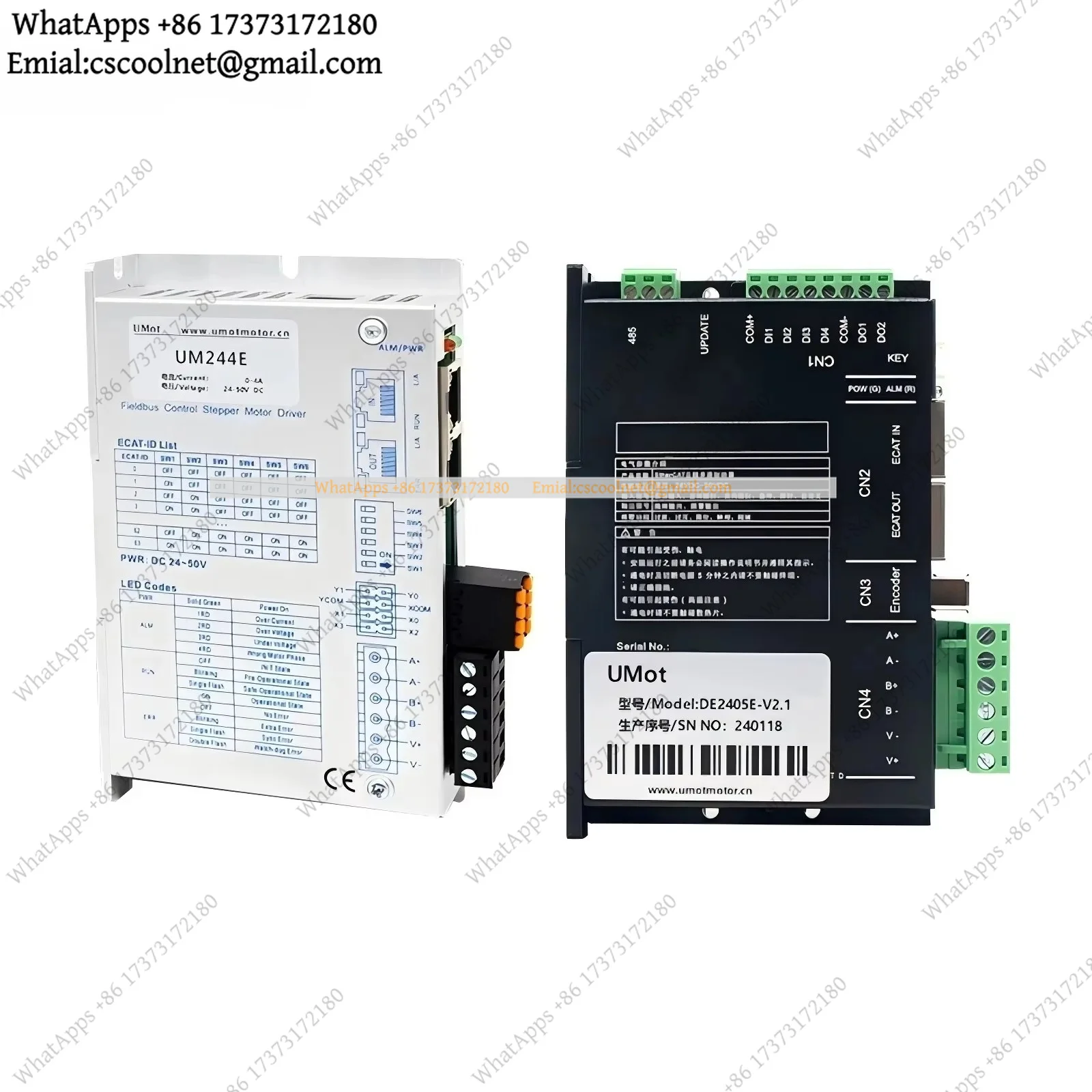 for UMOT Hybrid Stepper Driver – Potentiometer & Pulse/Direction Control for NEMA 8-23 Motors