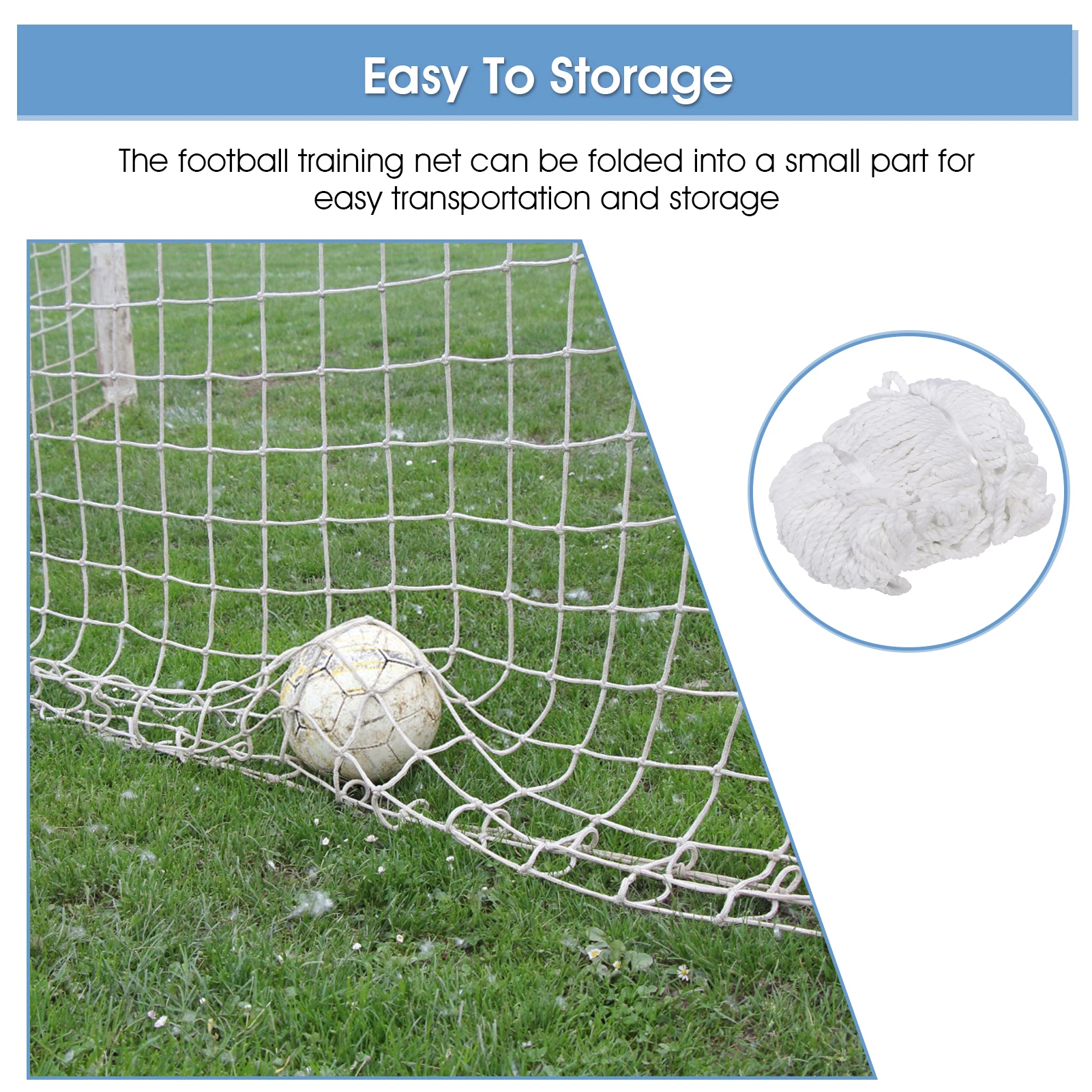 Football Soccer Net Sports Replacement Soccer Goal Post Net for Sports Match Training Soccer Goal Net Soccer Net Soccer Post Net