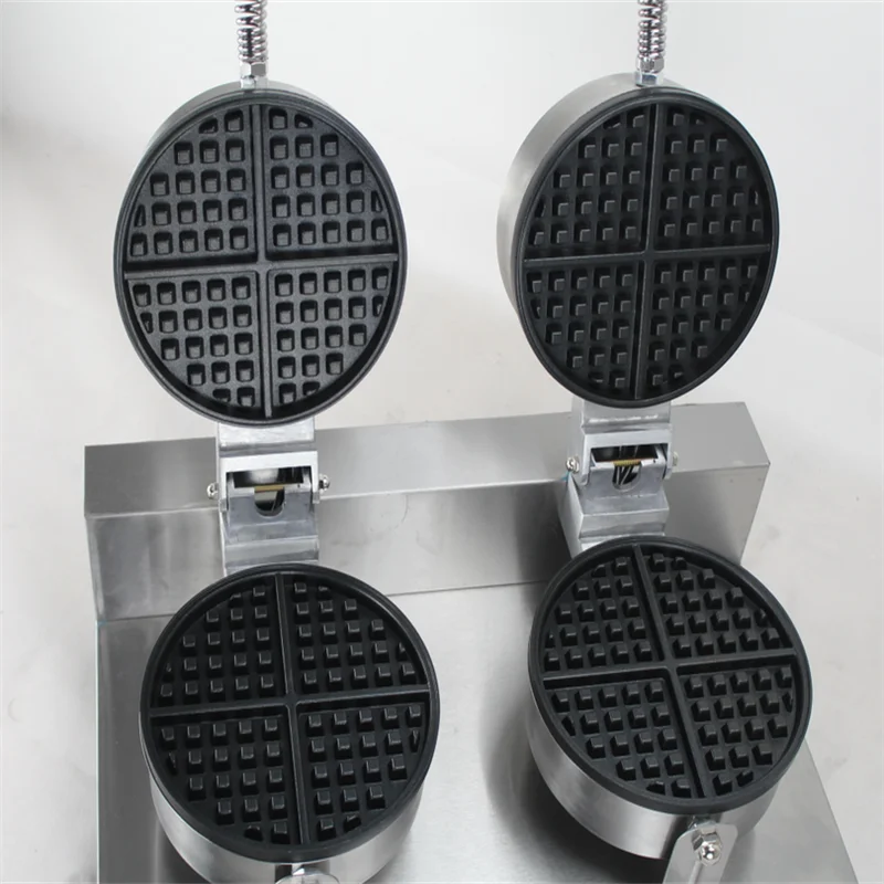 Mvckyi 2 Chiếc Điện Thương Mại Hai Đầu Tùy Chỉnh Tấm Size Lớn Hà Lan Tỳ Hưu Máy Làm Bếp Nhà LNON Dính Máy Làm Bánh Waffle