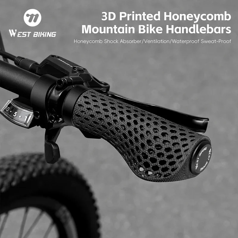

Велосипедные ручки WEST BIKING с 3D принтом, эргономичные ручки MTB, манжеты, эргономичные мягкие ручки для руля велосипеда, аксессуары для велосипеда