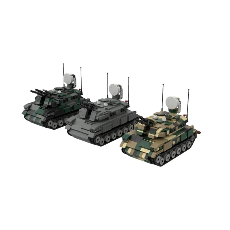 Zu-23-4 Self-Propelled Howitzers Model MOC Building Bricks War Equipment Modular Technology Gifts Holiday Assemble Children Toys