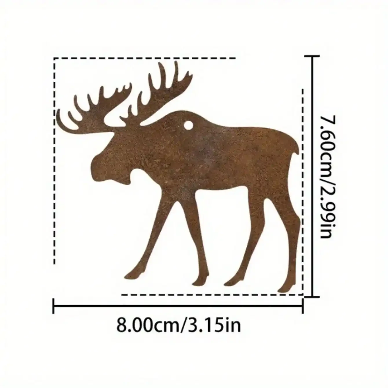 CIFBUY Vintage Reindeer Metal Wall Decor Rustic Christmas Ornament Rustproof Waterproof Iron Hanging Unique Holiday Gift Sign