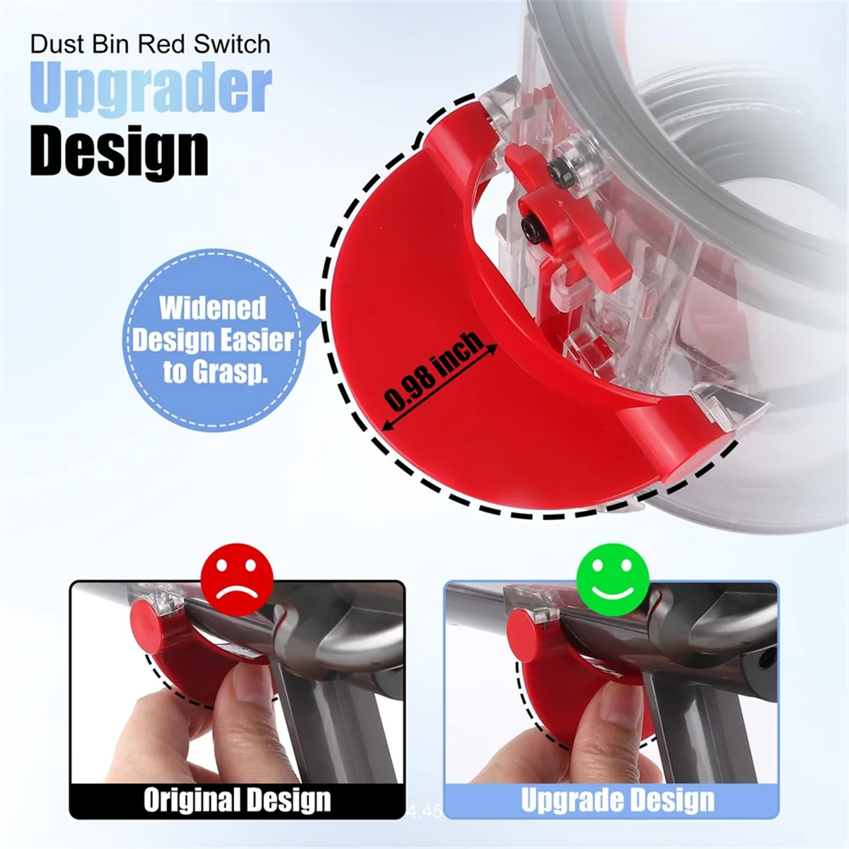 طقم بديل لمكنسة Dyson الكهربائية ، صندوق الغبار ، فلتر HEPA ، زر التبديل ، V11 ، V15 ، SV14 ، SV15 ، SV22