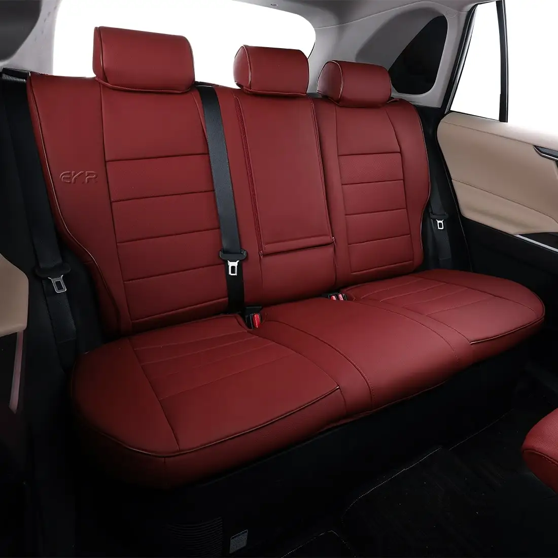 EKR Custom Fit Full Set Leather Car Seat Covers for  Santa Fe 5/6/7 Seats 2016-2022 Model Years