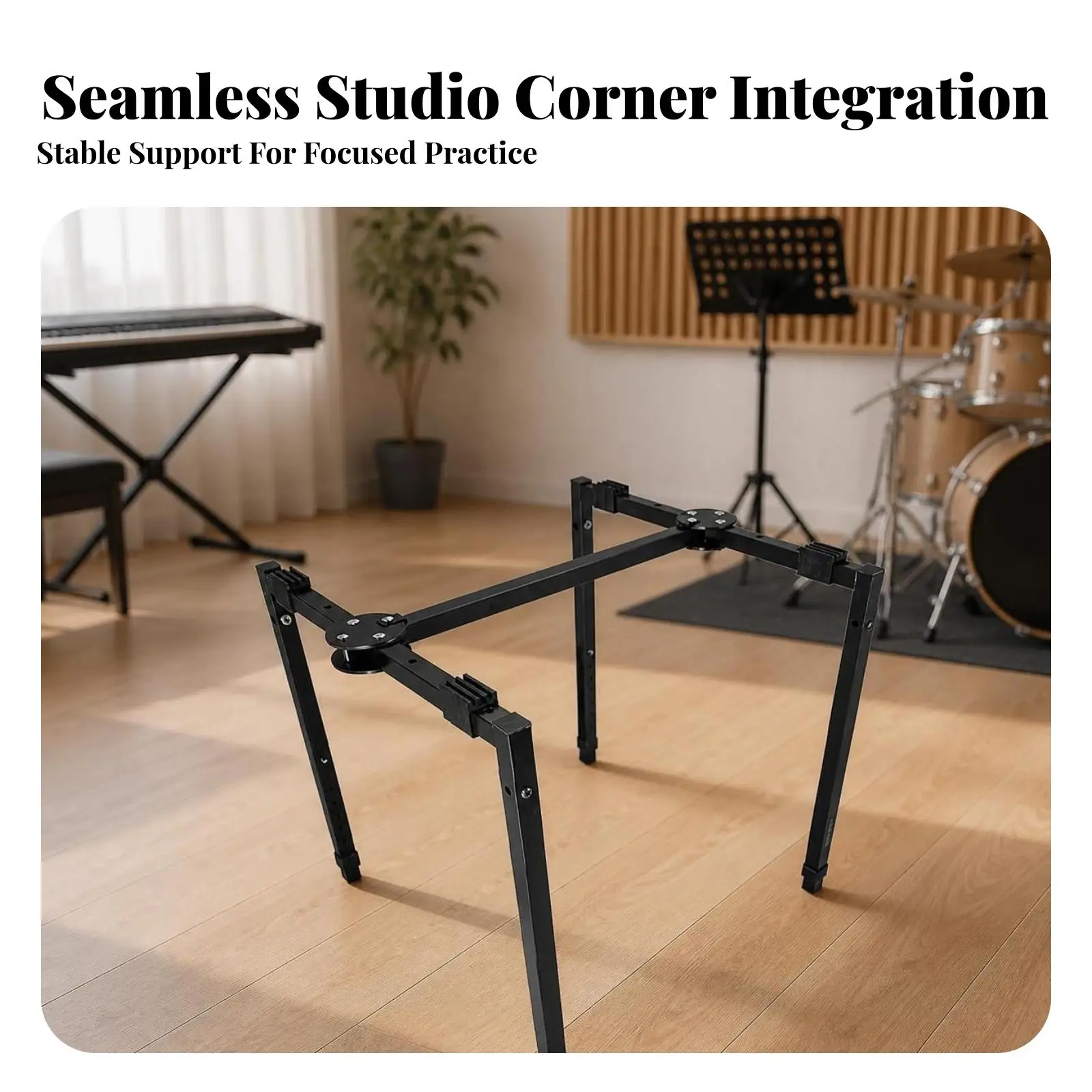 support-de-scene-pliable-noir-structure-metallique-stable-plateau-rectangulaire-pieds-inclines-pour-guitare-clavier-piano