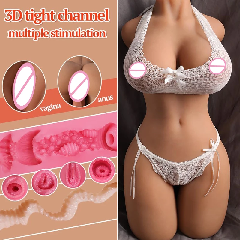 Masturbators for Men Realistic Vagina Sex Dolls Men's Toys Vaginal Masturbation Cup Shop Sexy Toy Half Body Adult Products Goods