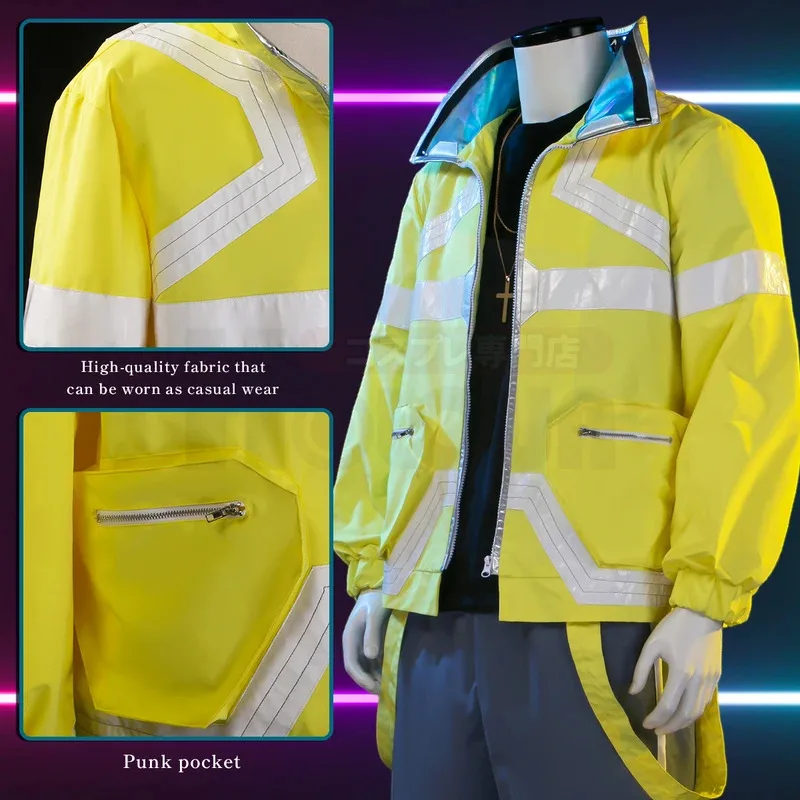 AA 1 Beer Huis Cyberpunk Edgerunners Game Anime David Martinez Cosplay Kostuum Stand Kraag Jacke w1a2t Nieuwe 2025