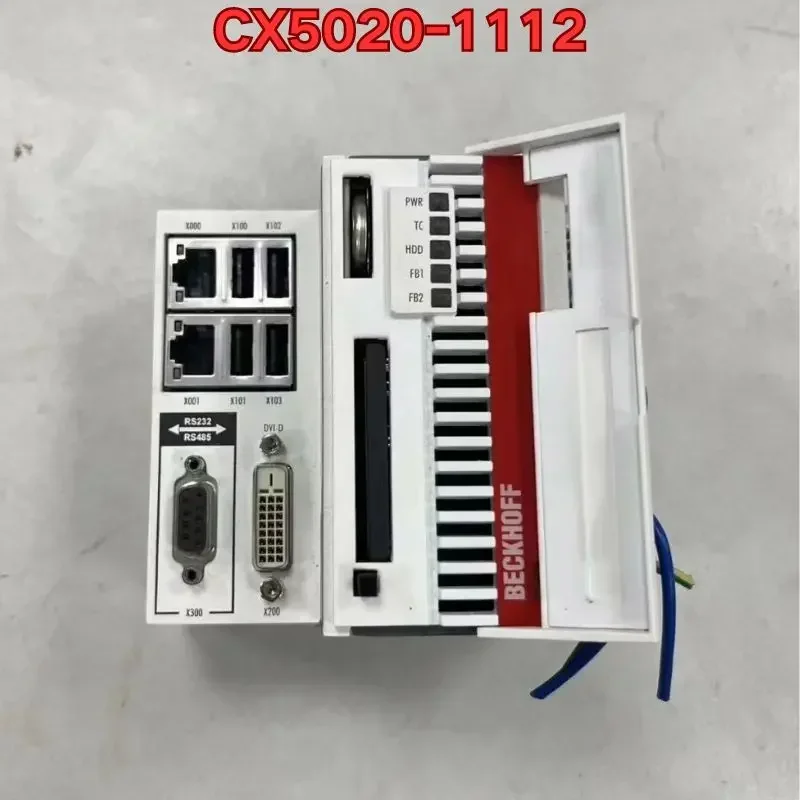 Second-hand PLC module CX5020-1112 function test is normal The lid cannot be closed and does not affect normal use