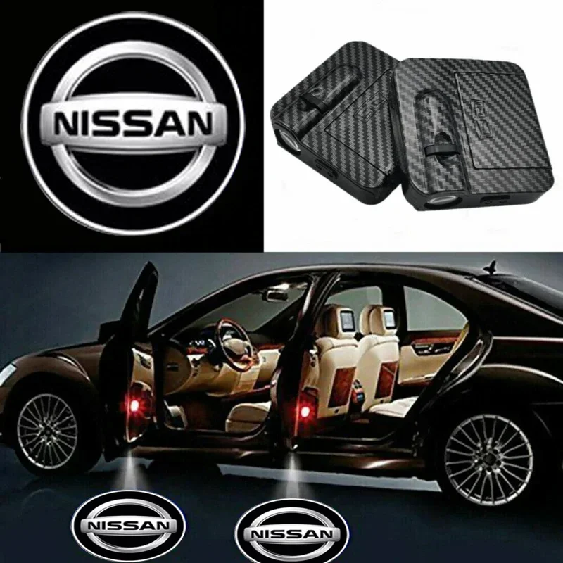 Car door with LED projector car sign blackout light accesorios For Nissan Qashqai X J10 J11Trail Tiida Teana Juke X-trail Almera