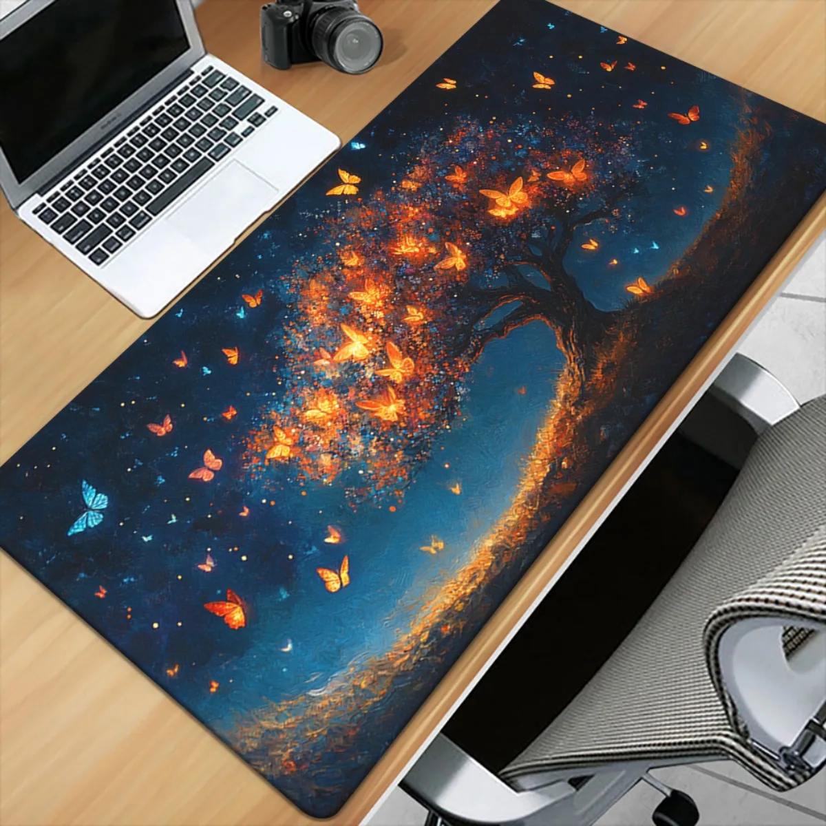 

Office Business Desk Mat Mouse Pad Gaming Cloth Surface Anti Slip Rubber Base for PC Laptop Keyboard